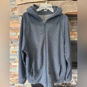 Grey lululemon zip up hoodie